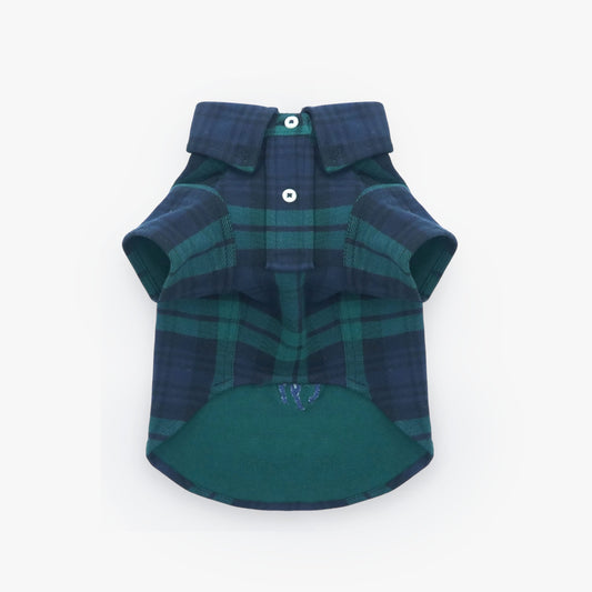 Polo Ralph Lauren Dog Black Watch Cotton Knit Shirt