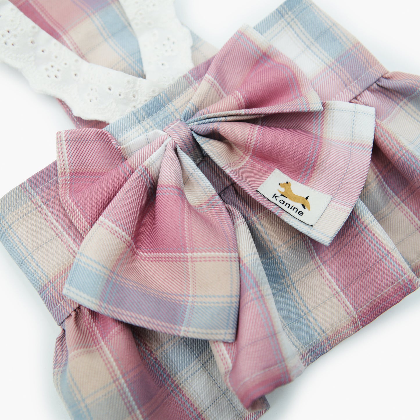 Dog Pink Checkered Dress